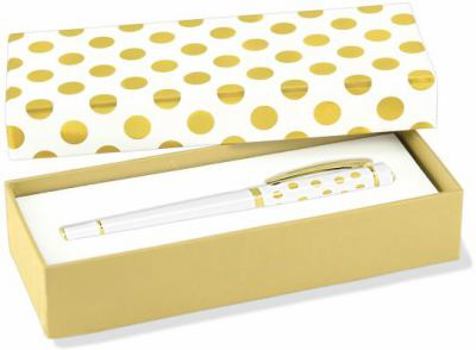 Hardcover Pen Gold Dots Book