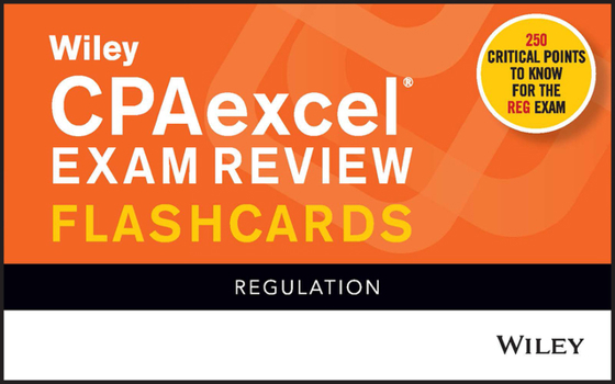 Paperback Wiley Cpaexcel Exam Review 2021 Flashcards: Regulation Book