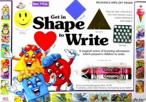 Paperback Get in Shape to Write [With 2 Crayons] Book