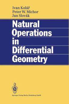 Hardcover Natural Operations in Differential Geometry Book
