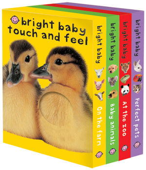 Bright Baby Touch & Feel Slipcase: On the Farm, Baby Animals, At the Zoo and Perfect Pets - Book  of the Bright Baby Touch and Feel
