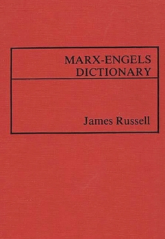 Hardcover Marx-Engels Dictionary Book