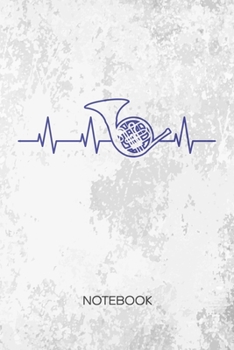 Bullet Dotted Journal: Corno Player Notebook Dotted Grid a5 6x9 120 Pages - Instrument Heartbeat Planner Horn Player Diary Wind Instrument - Instrumentalist Concert Band Gift Idea for Men and Women