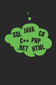 Paperback SQL Java C++ Php Html .Net C#: 6 x 9 Dotted Dot Grid Notebook for Programmer & Coder Book