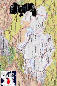 Modern Day Color Map of Kazakhstan Journal : Take Notes, Write down Memories in This 150 Page Lined Journal