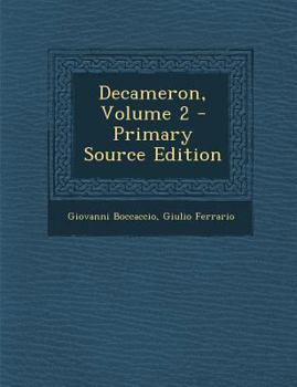 Paperback Decameron, Volume 2 [Italian] Book