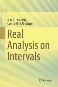 Hardcover Real Analysis on Intervals Book