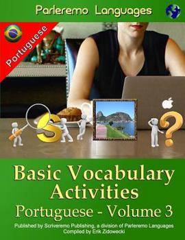 Paperback Parleremo Languages Basic Vocabulary Activities Portuguese - Volume 3 [Portuguese] Book