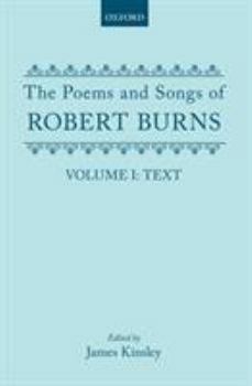Hardcover The Poems and Songs of Robert Burns: Volume I Book