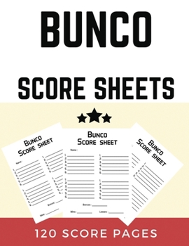Bunco Score Sheets: Game Record Keeper Notebook makes it easy to keep track of scores for the popular dice game of Bunco.