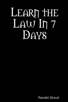Paperback Learn the Law In 7 Days Book