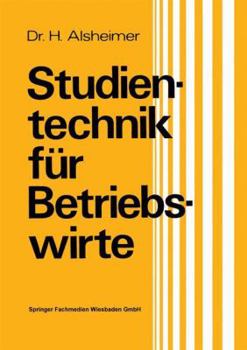 Paperback Studientechnik Für Betriebswirte [German] Book