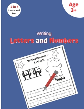 Paperback Writing Letters and Numbers: A fun Learning book of letters and numbers for preschooler and schooler (100 Pages, 8.5 x 11) Book