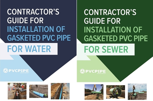 Paperback Contractor's Guide for Installation of Gasketed PVC Pipe for Water / For Sewer Book