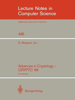 Paperback Advances in Cryptology - Crypto '89: Proceedings Book