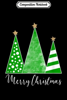 Composition Notebook: Modern Patterned Christmas Trees  Journal/Notebook Blank Lined Ruled 6x9 100 Pages