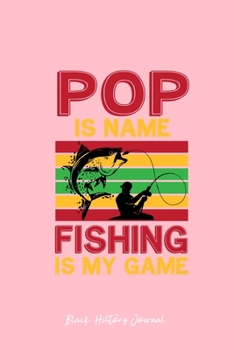 Black History Journal: Black Woman Fishing Afro Retro Black History Month Gift - Pink Dotted Dot Grid Bullet Notebook - Diary, Planner, Gratitude, Writing, Goal, Log Journal - 6x9 120 pages