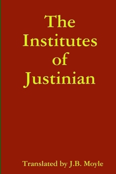 Paperback The Institutes of Justinian Book