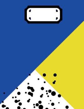 Royal Blue & Gold Moroccan Print Composition Notebook: Back To School Supplies; Wide Ruled Book