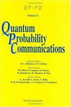 Hardcover Quantum Probability Communications: Volume X Book