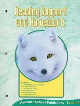 Paperback Harcourt Science: Reading Support and Homework Grade 1 Book