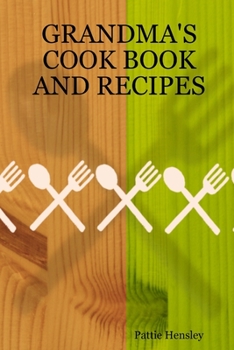 Paperback Grandma's Cook Book and Recipes Book