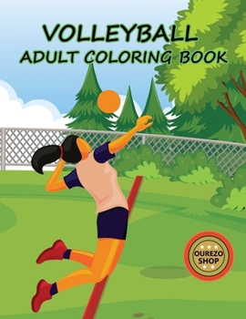 Volleyball Adult Coloring Book