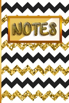 Paperback Notes: : Gold Notebook & Journal with White Stripes & Gold for Women and Girls Book