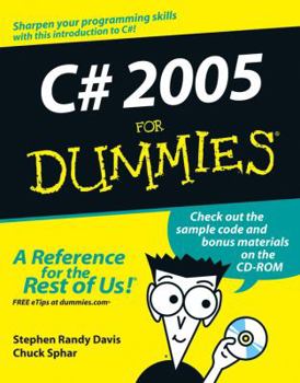 Paperback C# 2005 for Dummies [With CDROM] Book
