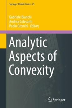 Hardcover Analytic Aspects of Convexity Book