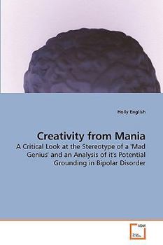 Paperback Creativity from Mania Book