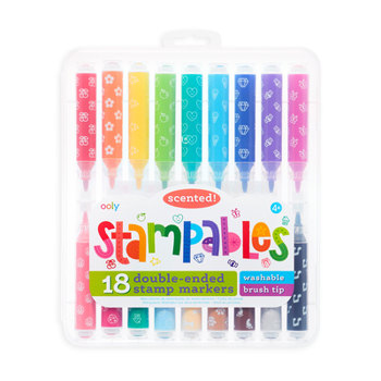 Office Product Stampables Double Ended Scented Markers - Set of 18 [Multiple Languages] Book