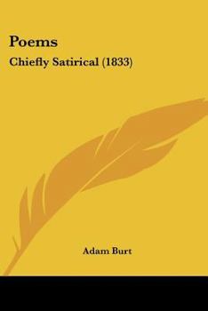 Paperback Poems: Chiefly Satirical (1833) Book