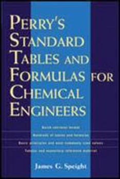 Paperback Perry's Standard Tables and Formulas for Chemical Engineers Book