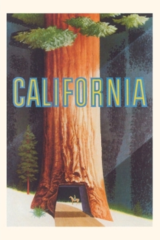 Paperback Vintage Journal California Redwoods Travel Poster Book