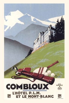 Paperback Vintage Journal Combloux Poster Book