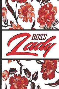 Paperback Best Mom Ever: Boss Lady Red Flowers Pretty Blossom Composition Notebook College Students Wide Ruled Line Paper 6x9 Inspirational Gif Book