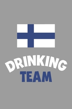 Paperback Drinking Team Notebook: Lined Journal, 120 Pages, 6 x 9, Finland Flag Beer Olympics Gift Journal Matte Finish Book