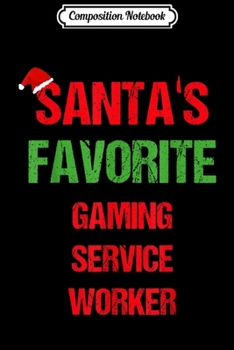 Paperback Composition Notebook: Gaming Service Worker Funny Pajama Christmas Gift Journal/Notebook Blank Lined Ruled 6x9 100 Pages Book