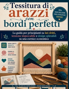 Tessitura di arazzi con bordi perfetti: La guida per principianti su lati dritti, tensione impeccabile e design splendidi su una cornice economica (Italian Edition)