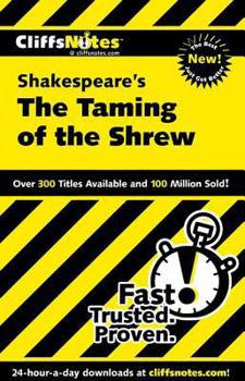 Paperback CliffsNotes on Shakespeare's The Taming of the Shrew Book