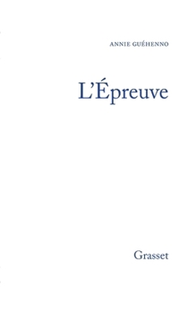 Paperback L'épreuve [French] Book