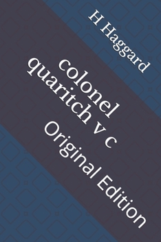 Paperback colonel quaritch v c: Original Edition Book