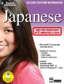 Paperback Instant Immersion Japanese [With Stickers and Flash Cards and DVD-ROM] Book