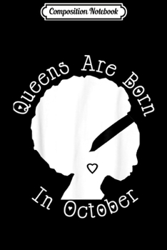 Paperback Composition Notebook: Birthday October Libra Scorpio African American Journal/Notebook Blank Lined Ruled 6x9 100 Pages Book