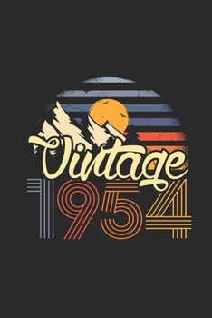 Paperback Vintage 1954: Graph Paper Notebook (6" x 9" - 120 pages) Birthday Themed Notebook for Daily Journal, Diary, and Gift Book