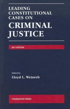 Paperback Leading Constitutional Cases on Criminal Justice Book