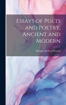 Hardcover Essays of Poets and Poetry, Ancient and Modern Book