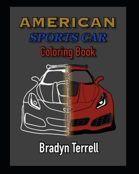 Paperback American Sports Car Coloring Book