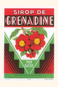 Paperback Vintage Journal Grenadine Syrup Book